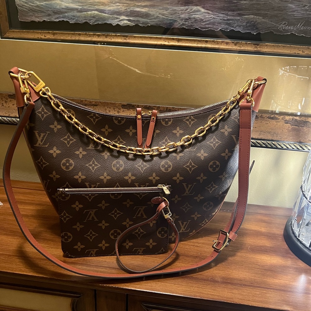 Louis Vuitton Reverse Monogram Loop Hobo with pouch